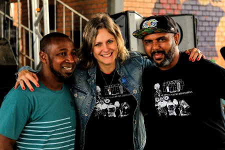 28.10.2017 - Prefeita Paula Mascarenhas durante encerramento da Semana do Hip Hop no Navegantes