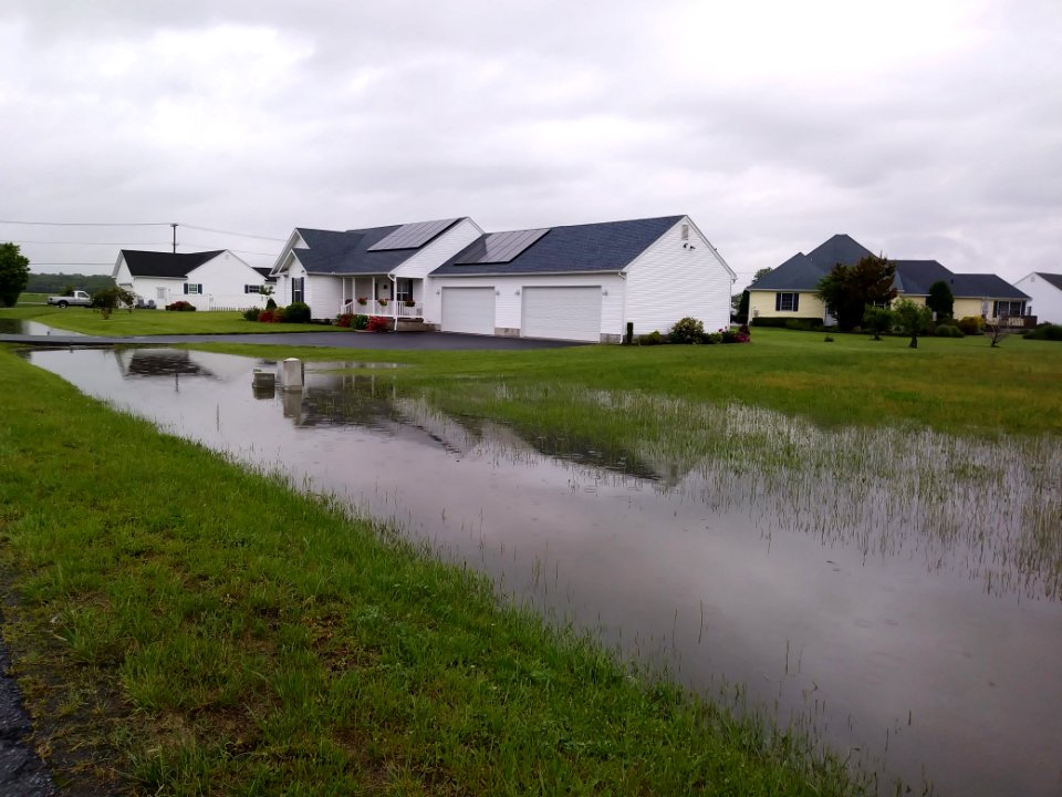 Flooding in Seaford, USA, May 2018