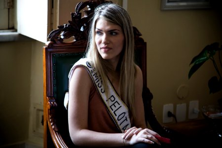 22.01.2018 - Visita da Miss Pelotas 2018 Fernanda Rott - Foto: Gustavo Vara