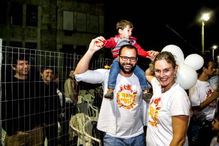 12.02.2018 - Bloco da Paz desfila na Passarela do Samba no Porto de Pelotas - Foto: Gustavo Vara