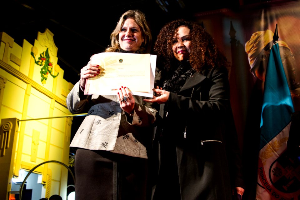 05.06.2018 - Prefeita Paula Mascarenhas e o vice Idemar Barz durante a abertura da 26ª Fenadoce no Centro de Eventos de Pelotas - Foto: Gustavo Vara