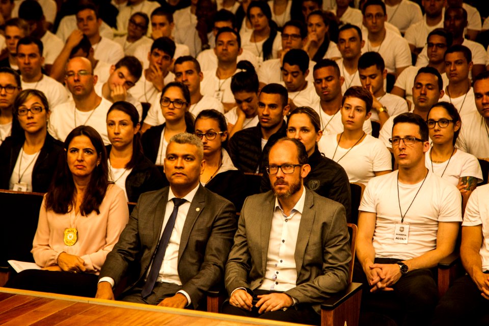 29.04.2019 - Prefeita Paula Mascarenhas realiza palestra para alunos do curso de formação profissional na Academia de Polícia Civil, em Porto Alegre - Foto: Gustavo Vara