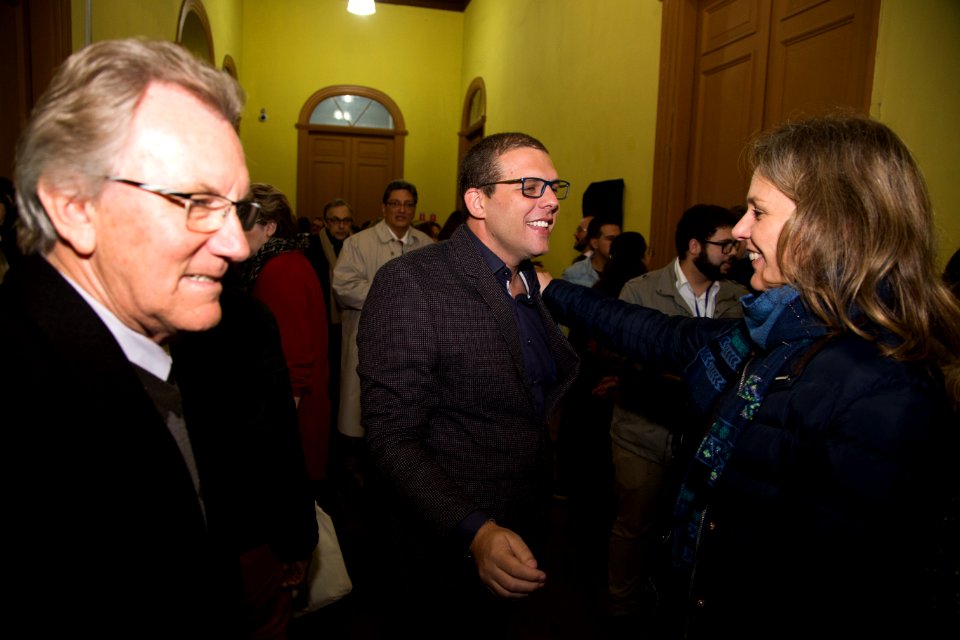 29.06.2018 - Prefeita Paula Mascarenhas e o vice Idemar Barz na solenidade de inauguração da nova sede do Museu de Arte Leopoldo Gotuzzo - Foto: Gustavo Vara