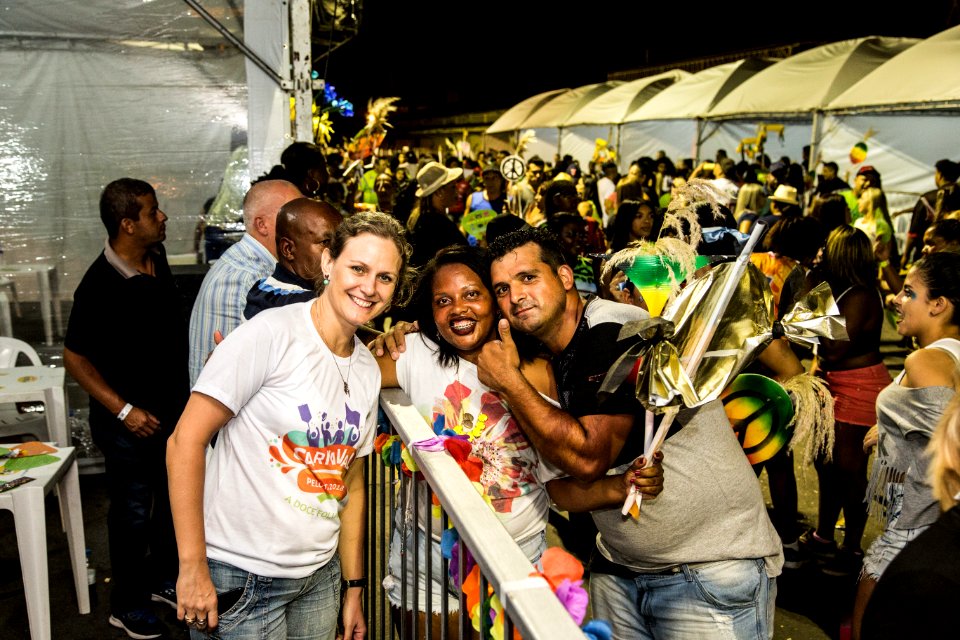 10.02.2018 - Prefeita Paula Mascarenhas e o vice Idemar Barz durante o primeiro dia do Carnaval 2018 - Foto: Gustavo Vara