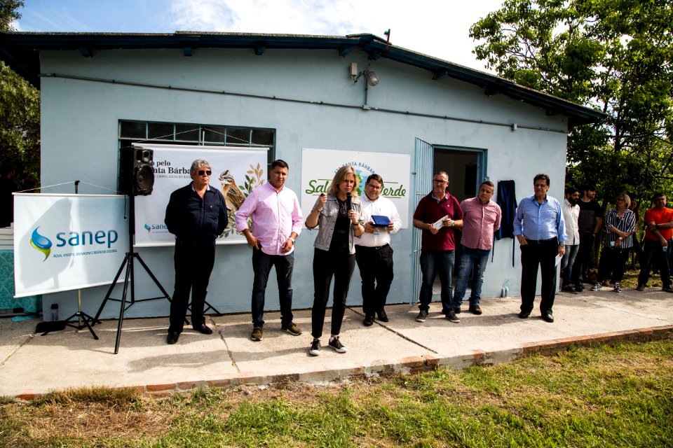 22.10.2018 - Prefeita Paula Mascarenhas durante cerimônia de 50 anos da Barragem Santa Bárbara - Foto: Gustavo Vara
