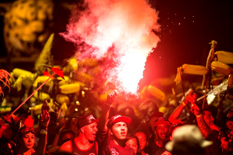 10.02.2018 - Prefeita Paula Mascarenhas e o vice Idemar Barz durante o primeiro dia do Carnaval 2018 - Foto: Gustavo Vara
