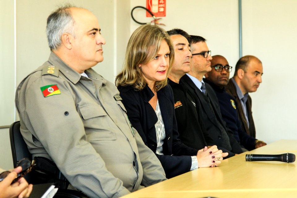 17.05.2018 - Prefeita Paula Mascarenhas em coletiva de imprensa para apresentação dos dados da segurança pública no primeiro quadrimestre de 2018 - Foto: Gustavo Vara
