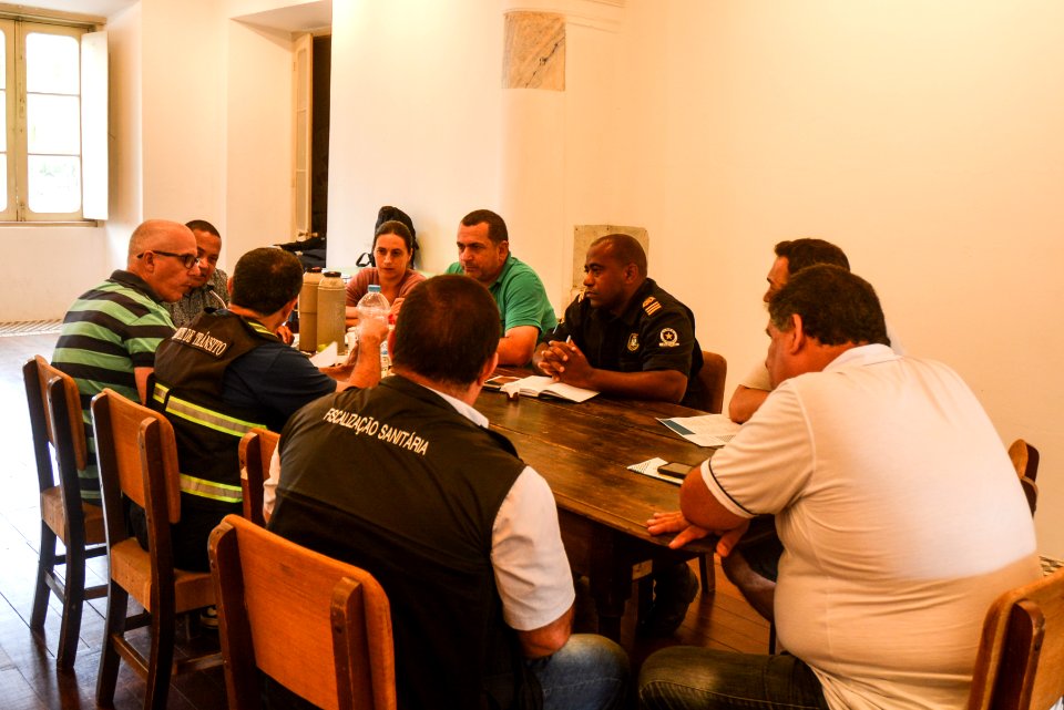 18.01.2018 - Reunião sobre fiscalização e segurança na Festa de Iemanjá no Balneário dos Prazeres