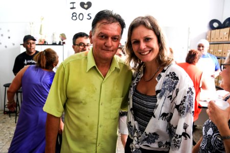 29.12.2017 - Prefeita Paula Mascarenhas durante visita à exposição comemorativa aos 25 anos do Caps Castelo