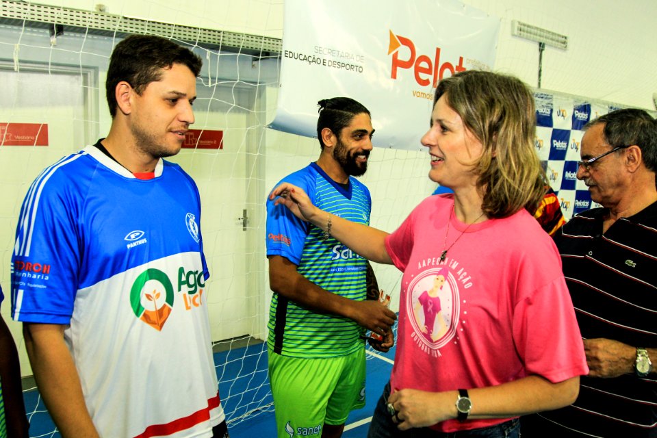28.10.2017 - Prefeita Paula Mascarenhas durante a final do Integra 2017 no ginásio Karosso