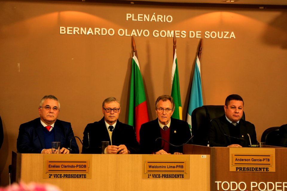 09.07.2018 - Prefeito em exercício Idemar Barz prestigia a Sessão Solene alusiva aos 206 anos da Cidade de Pelotas - Foto: Gustavo Vara