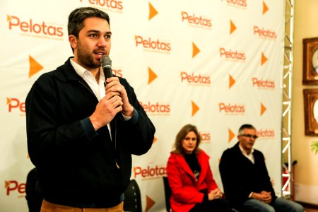 06.07.2018 - Prefeita Paula Mascarenhas durante evento de lançamento Programa Nota Legal Pelotense - Foto: Gustavo Vara