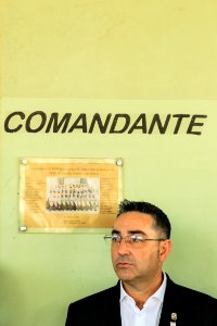 16.05.2018 - Prefeita Paula Mascarenhas, o Sub Comandante da Brigada Militar do RS e o chefe da Polícia Civil estadual durante o anúncio de reforço na segurança e policiamento - Foto: Gustavo Vara