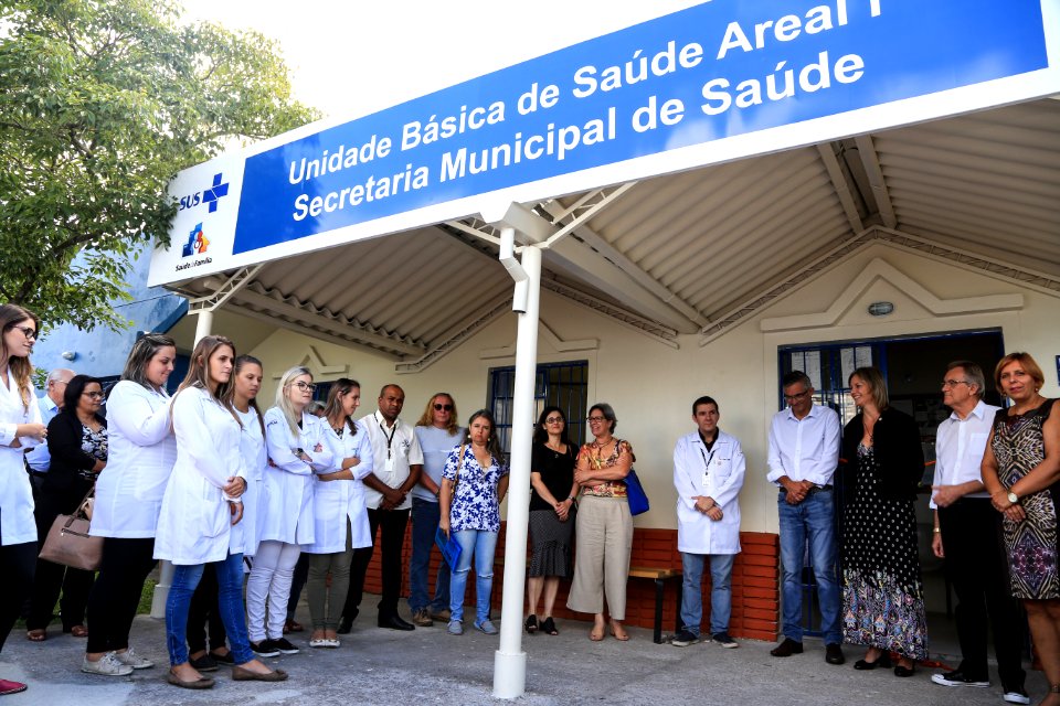 02.03.2018 - Prefeita Paula Mascarenhas e o vice Idemar Barz na entrega da UBS Areal I - reformada com mão de obra prisional - Foto: Gustavo Vara