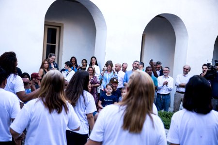 13.11.2017 - Prefeita Paula Mascarenhas participa da Abertura da semana da Consciência Negra no pátio interno da Secult