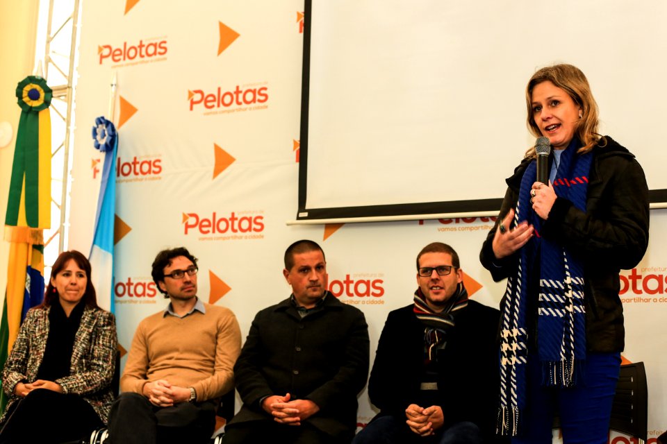 03.07.2018 - Prefeita Paula Mascarenhas durante lançamento das Metodologias Conte Comigo e ACT – Criando Crianças Seguras e do Estudo PIÁ – UFPEL - Foto: Gustavo Vara