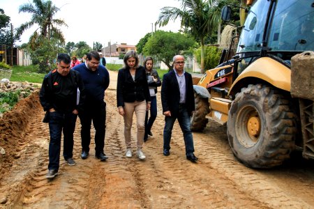 17.05.2018 - Prefeita Paula Mascarenhas  durante entrega da praça São Jerônimo,   atrás do Shopping Mar de Dentro e entrega de obras Ilha Bela e São Conrado - Laranjal- Foto: Gustavo Vara