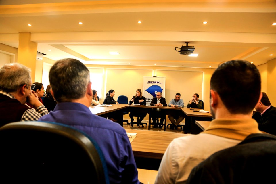 19.07.2018 - Prefeita Paula Mascarenhas durante reunião de prefeitos da Azonasul - Foto: Gustavo Vara