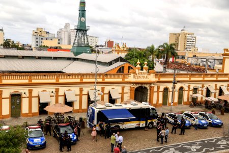 17.11.2017 - Prefeita Paula Mascarenhas na abertura da Operação Tudo Azul e entrega de tablets para a Guarda Municipal