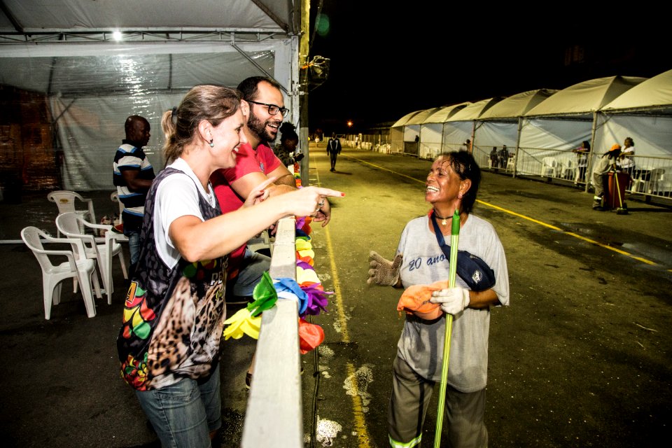 10.02.2018 - Prefeita Paula Mascarenhas e o vice Idemar Barz durante o primeiro dia do Carnaval 2018 - Foto: Gustavo Vara