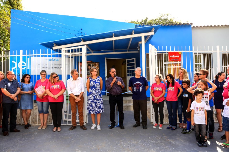 10.04.2018 -  Entrega da reforma e ampliação da Escola de Educação Infantil Oswald de Andrade - Foto: Gustavo Vara
