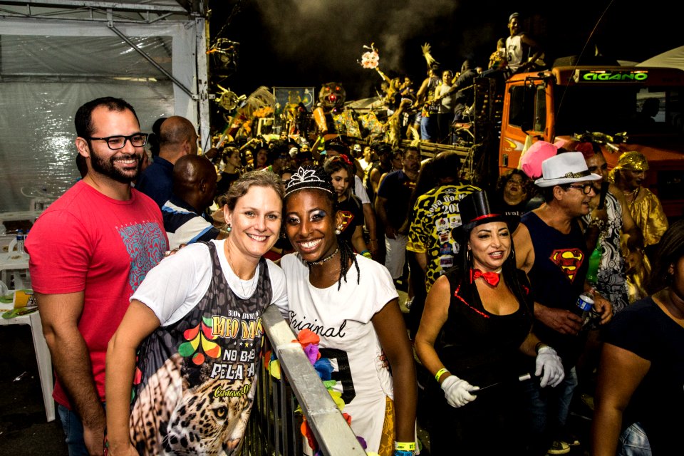 10.02.2018 - Prefeita Paula Mascarenhas e o vice Idemar Barz durante o primeiro dia do Carnaval 2018 - Foto: Gustavo Vara