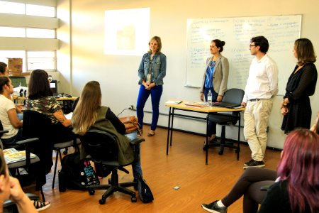 18.04.2018 - Prefeita Paula Mascarenhas durante participação na Formação Booksharing  (metodologia Conte Comigo/Pacto Pelotas Pela Paz) - Foto: Gustavo Vara