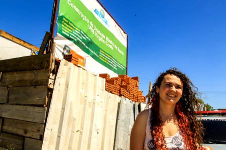 01.11.2017 - Prefeita Paula Mascarenhas e vice Idemar Barz em visita à obra da UBS Virgílio Costa