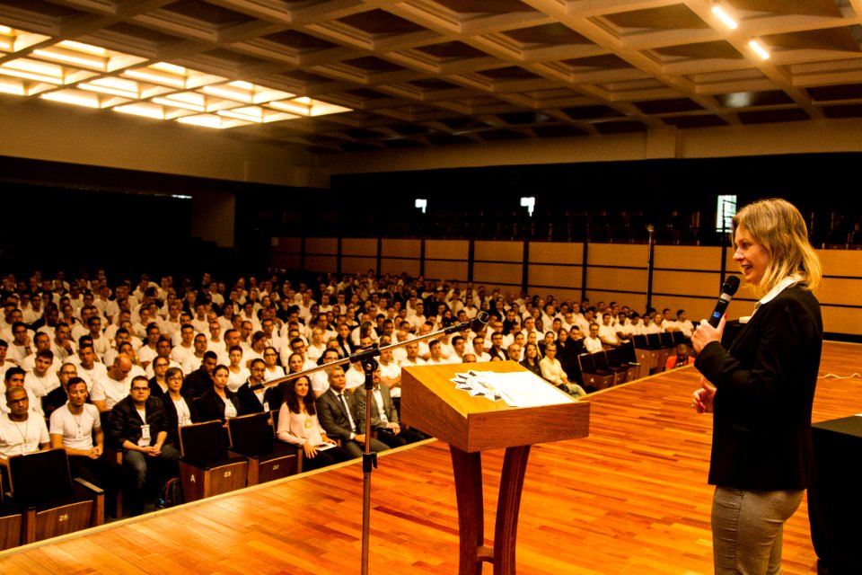 29.04.2019 - Prefeita Paula Mascarenhas realiza palestra para alunos do curso de formação profissional na Academia de Polícia Civil, em Porto Alegre - Foto: Gustavo Vara