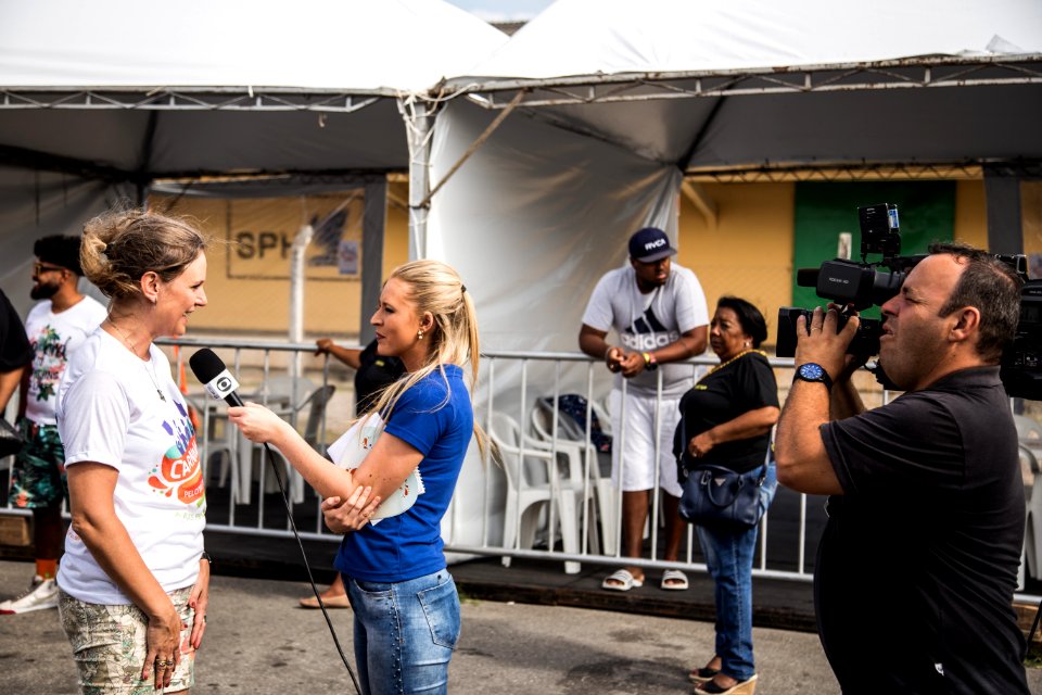 10.02.2018 - Prefeita Paula Mascarenhas e o vice Idemar Barz durante o primeiro dia do Carnaval 2018 - Foto: Gustavo Vara