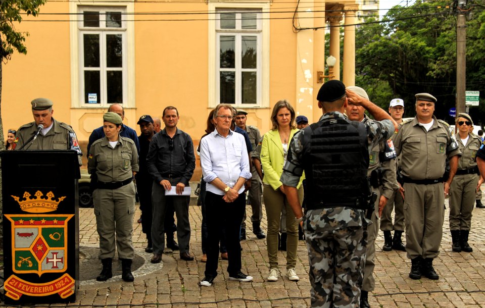07.12.2017 - Prefeita Paula Mascarenhas e o vice Idemar Barz durante lançamento da Operação Papai Noel
