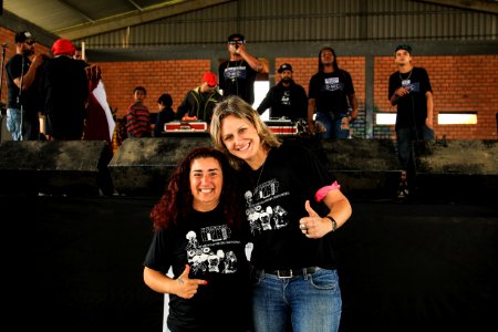 28.10.2017 - Prefeita Paula Mascarenhas durante encerramento da Semana do Hip Hop no Navegantes