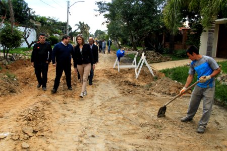 17.05.2018 - Prefeita Paula Mascarenhas  durante entrega da praça São Jerônimo,   atrás do Shopping Mar de Dentro e entrega de obras Ilha Bela e São Conrado - Laranjal- Foto: Gustavo Vara