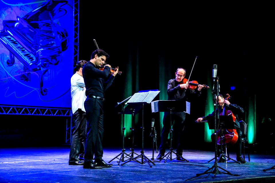 15.01.2018 - Prefeita Paula Mascarenhas na abertura do  8° Festival Sesc de Música com apresentação do Grupo alemão Ensemble Berlin