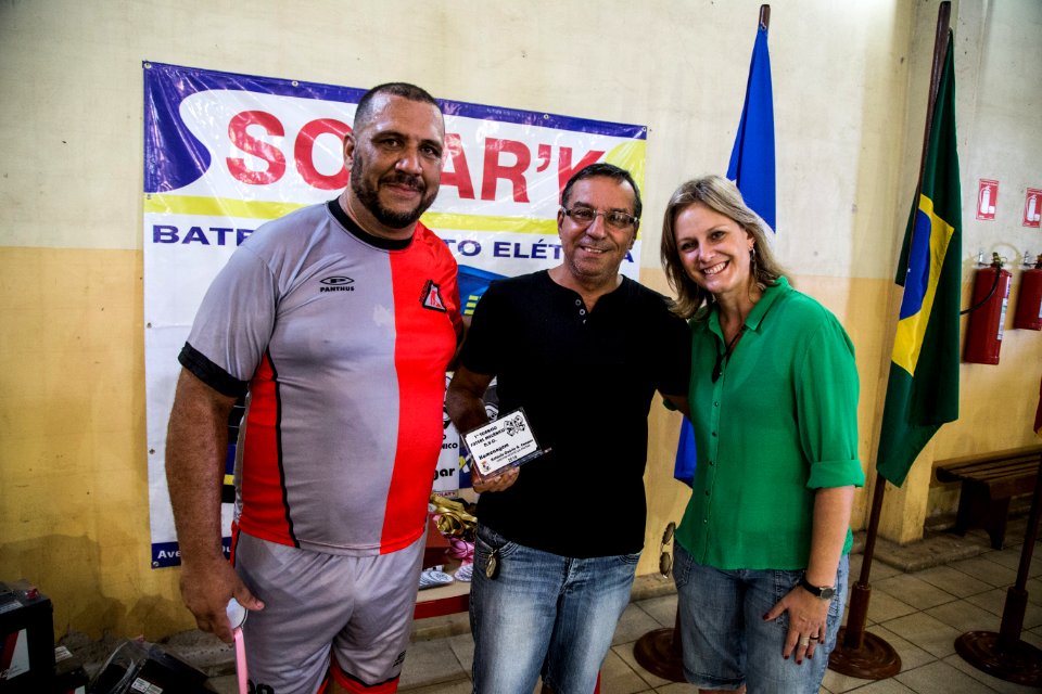 10.03.2018 - Prefeita Paula Mascarenhas prestigia o campeonato de futebol - funcionários prefeitura