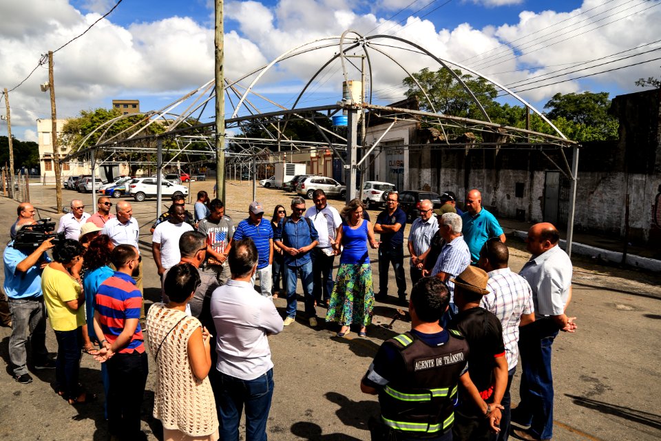 05.02.2018 - Prefeita Paula Mascarenhas vistoria a Passarela do Samba no Porto de Pelotas - Foto: Gustavo Vara