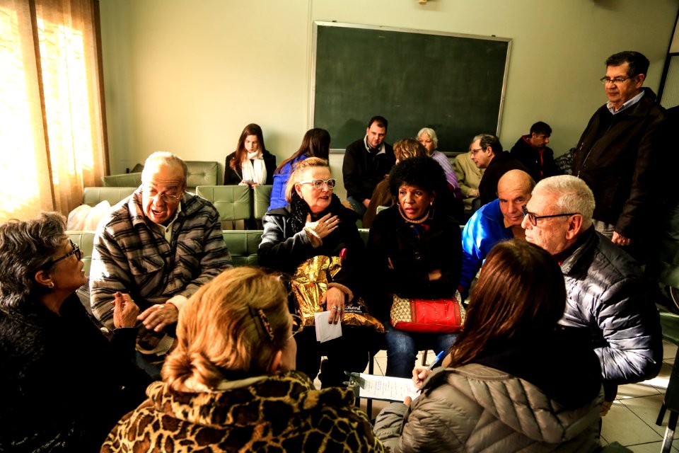 10.07.2018 - Consulta sobre o Plano de Mobilidade Urbana de Pelotas com idosos e cadeirantes - Foto: Gustavo Vara