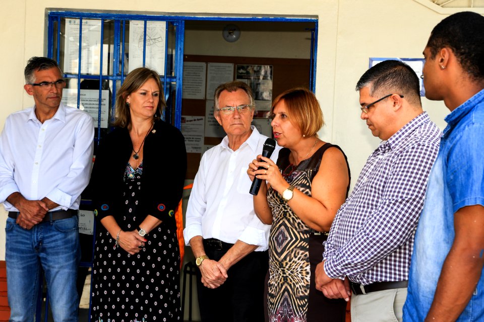 02.03.2018 - Prefeita Paula Mascarenhas e o vice Idemar Barz na entrega da UBS Areal I - reformada com mão de obra prisional - Foto: Gustavo Vara