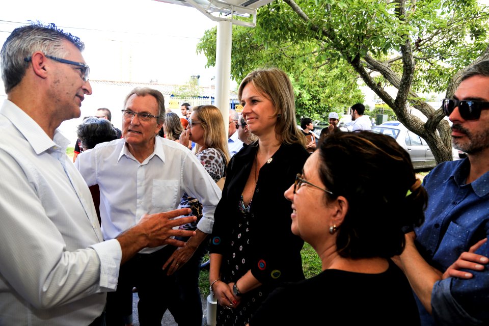 02.03.2018 - Prefeita Paula Mascarenhas e o vice Idemar Barz na entrega da UBS Areal I - reformada com mão de obra prisional - Foto: Gustavo Vara