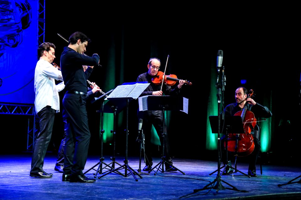 15.01.2018 - Prefeita Paula Mascarenhas na abertura do  8° Festival Sesc de Música com apresentação do Grupo alemão Ensemble Berlin