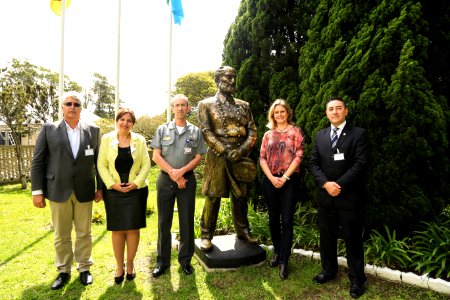 26.09.2018 - Prefeita Paula Mascarenhas durante reunião almoço com o  vice-Almirante José Renato de Oliveira, Comandante do 5º Distrito Naval em Rio Grande - Foto: Gustavo Vara