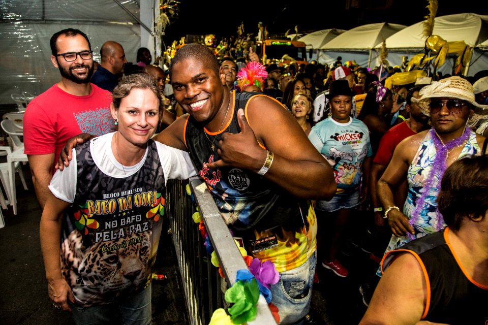 10.02.2018 - Prefeita Paula Mascarenhas e o vice Idemar Barz durante o primeiro dia do Carnaval 2018 - Foto: Gustavo Vara
