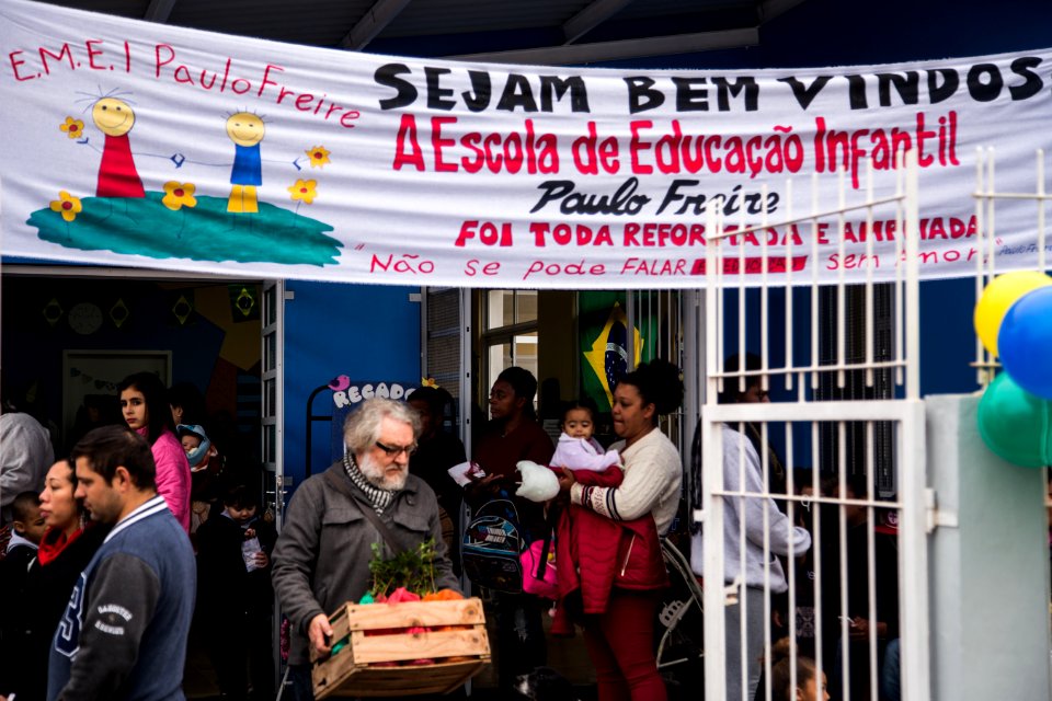 28.06.2018 - Prefeita Paula Mascarenhas e o vice Idemar Barz no ato de entrega da EMEI Paulo Freire - Foto: Gustavo Vara