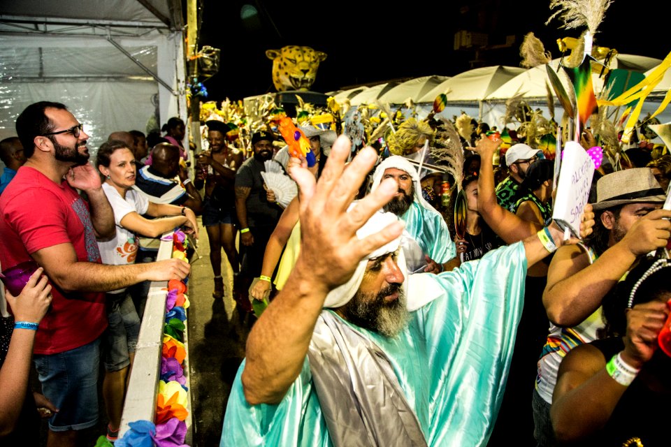 10.02.2018 - Prefeita Paula Mascarenhas e o vice Idemar Barz durante o primeiro dia do Carnaval 2018 - Foto: Gustavo Vara