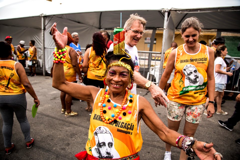 10.02.2018 - Prefeita Paula Mascarenhas e o vice Idemar Barz durante o primeiro dia do Carnaval 2018 - Foto: Gustavo Vara