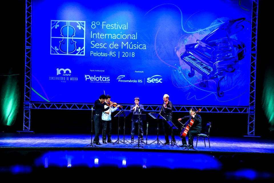15.01.2018 - Prefeita Paula Mascarenhas na abertura do  8° Festival Sesc de Música com apresentação do Grupo alemão Ensemble Berlin