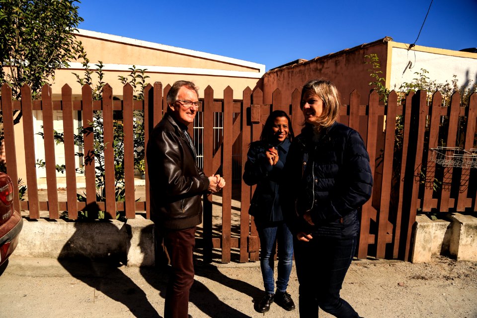 23.05.2018 - Prefeita Paula Mascarenhas e o vice Idemar Barz durante vistoria das obras nas ruas Afonso Pena, Paulo Guilayn e Santo Michelon no Fragata - Foto: Gustavo Vara