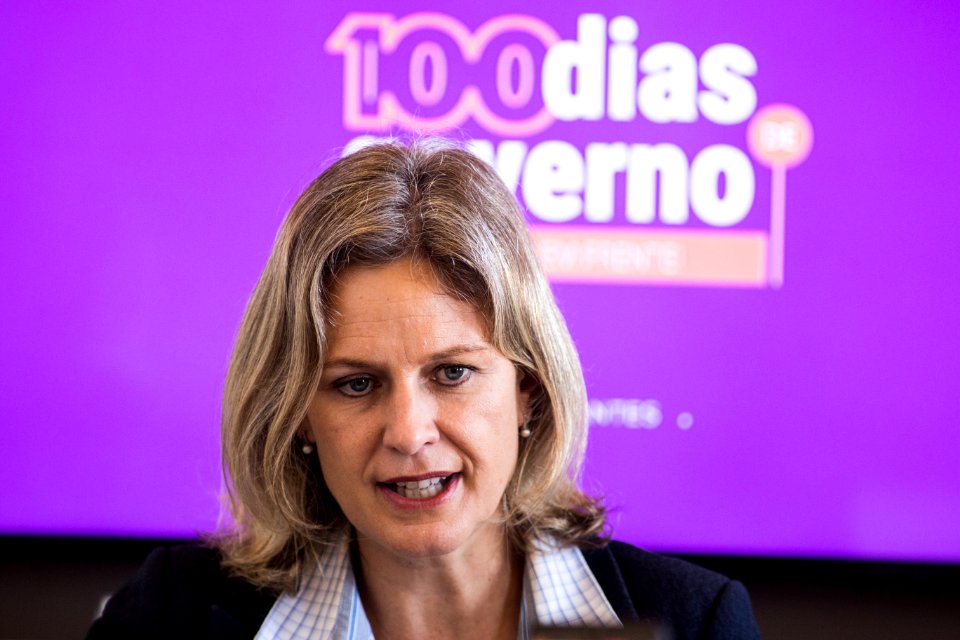 13.04.2021 - Prefeita Paula Mascarenhas em live dos 100 dias de governo - Foto: Gustavo Vara