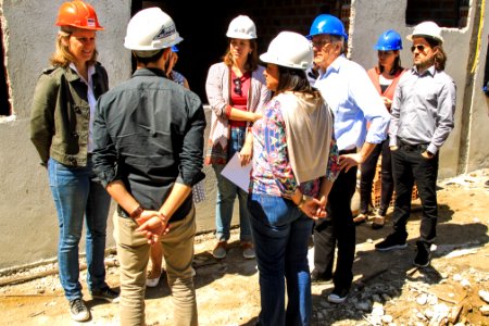 01.11.2017 - Prefeita Paula Mascarenhas e vice Idemar Barz em visita à obra da UBS Virgílio Costa