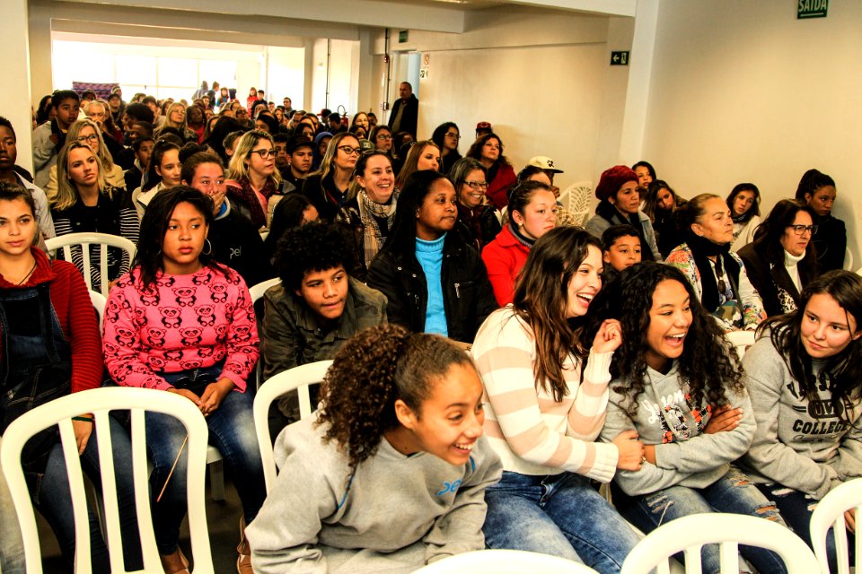 26.06.2018 - Prefeita Paula Mascarenhas no segundo encontro de alunos do Construindo Saberes - Foto: Gustavo Vara